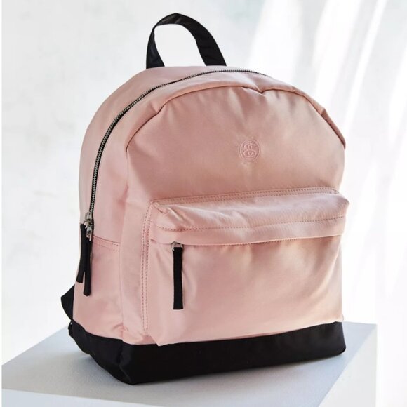 BNWOT Stussy "No Comply" Glossy Pink Zip-Up Backpack - Picture 1 of 10